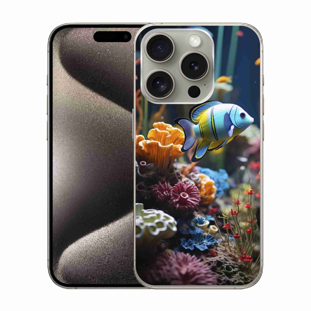 Gélový kryt mmCase na iPhone 15 Pro - morský svet 5