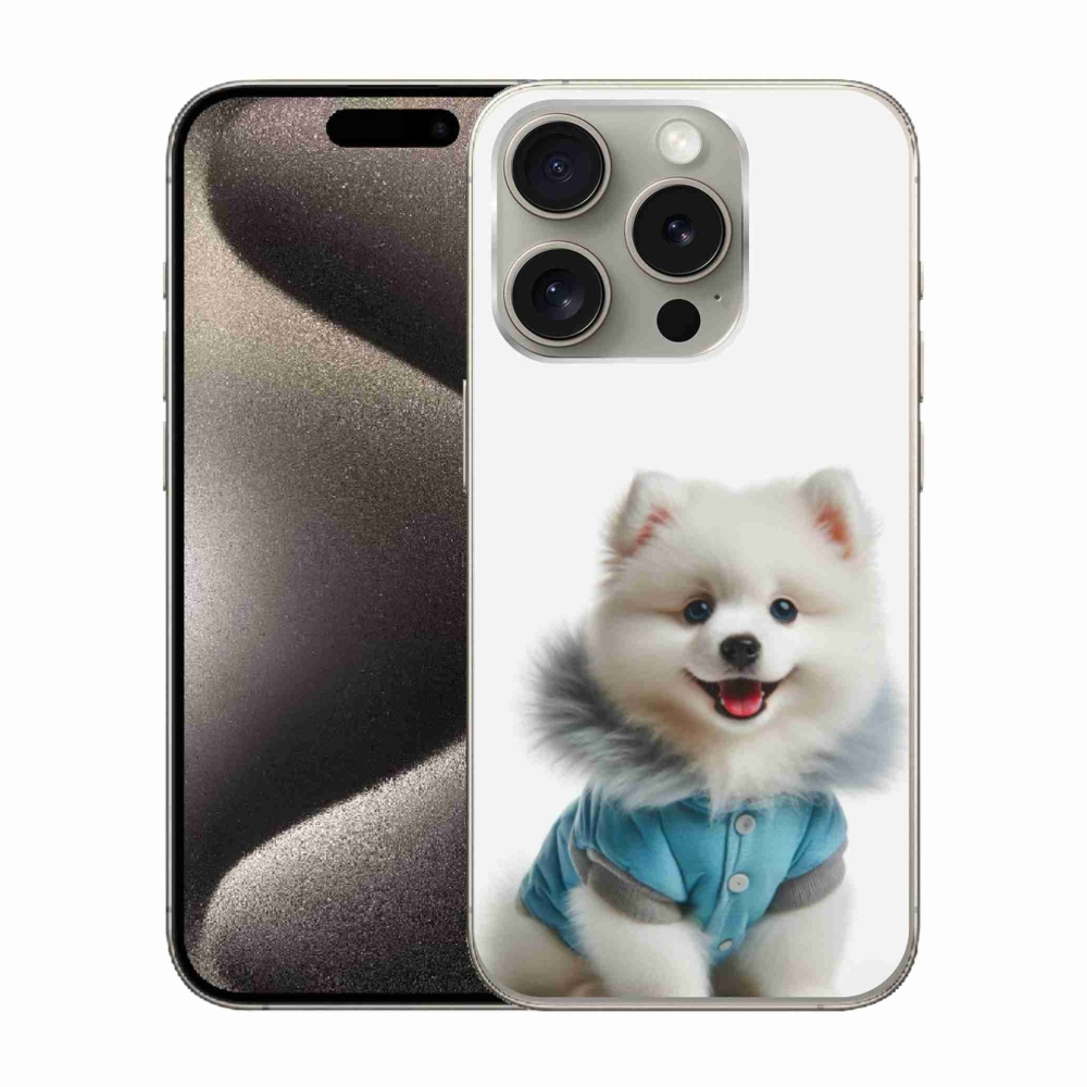 Gélový kryt mmCase na iPhone 15 Pro - pomeranian