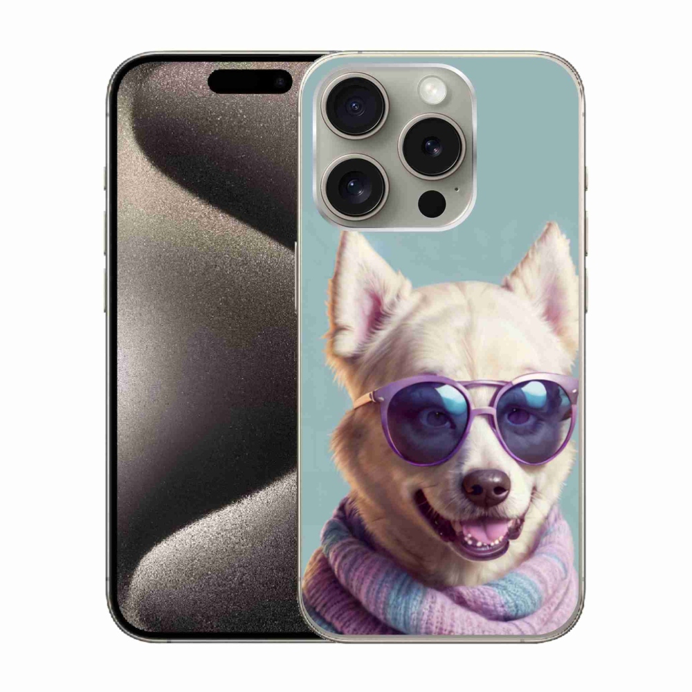 Gélový kryt mmCase na iPhone 15 Pro - štýlový nemecký špic