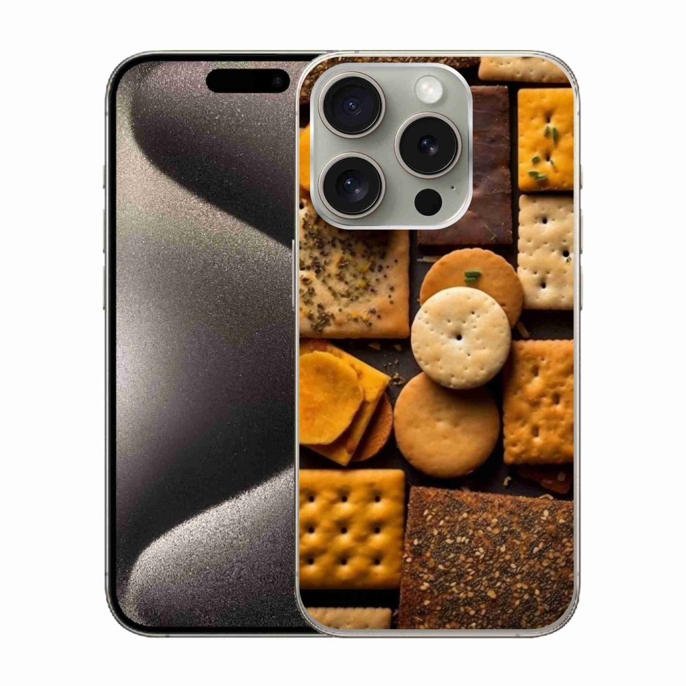 Gélový kryt mmCase na iPhone 15 Pro - sušienky