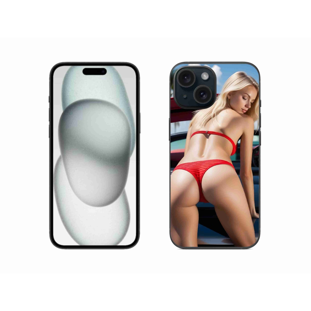 Gélový kryt mmCase na iPhone 15 - sexy žena 2