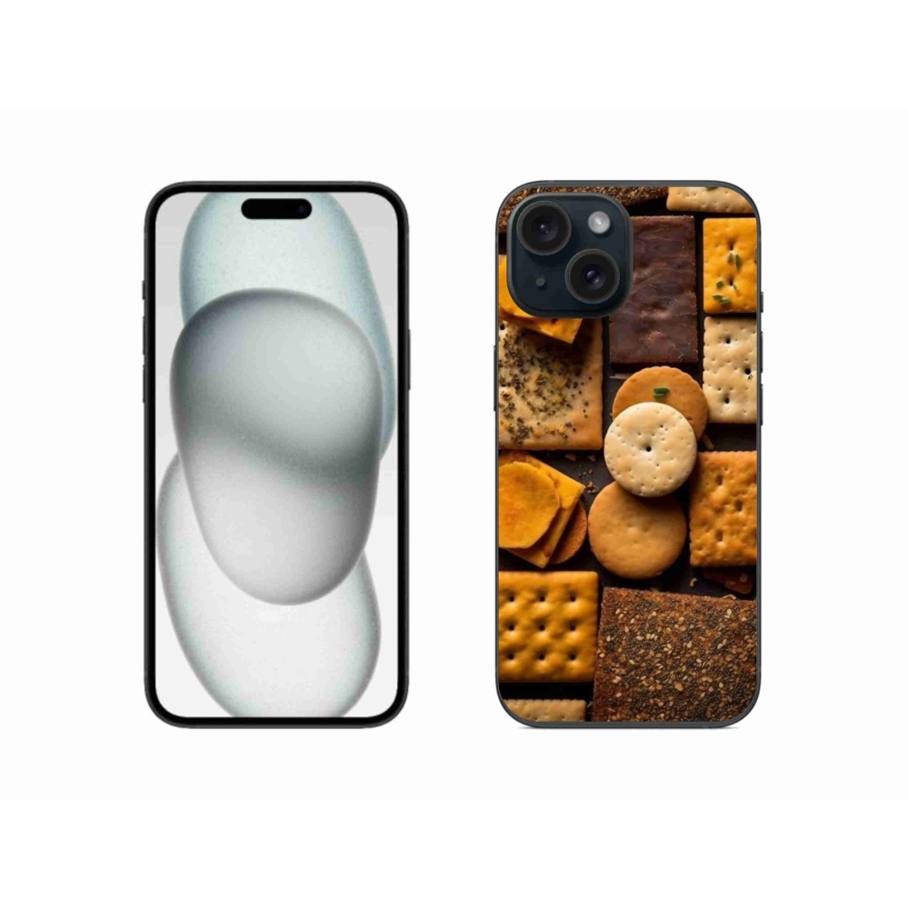 Gélový kryt mmCase na iPhone 15 - sušienky