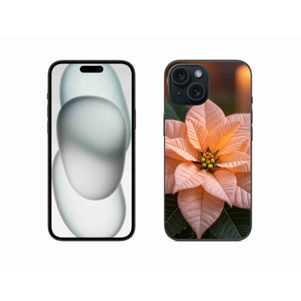 Gélový kryt mmCase na iPhone 15 - vianočná hviezda