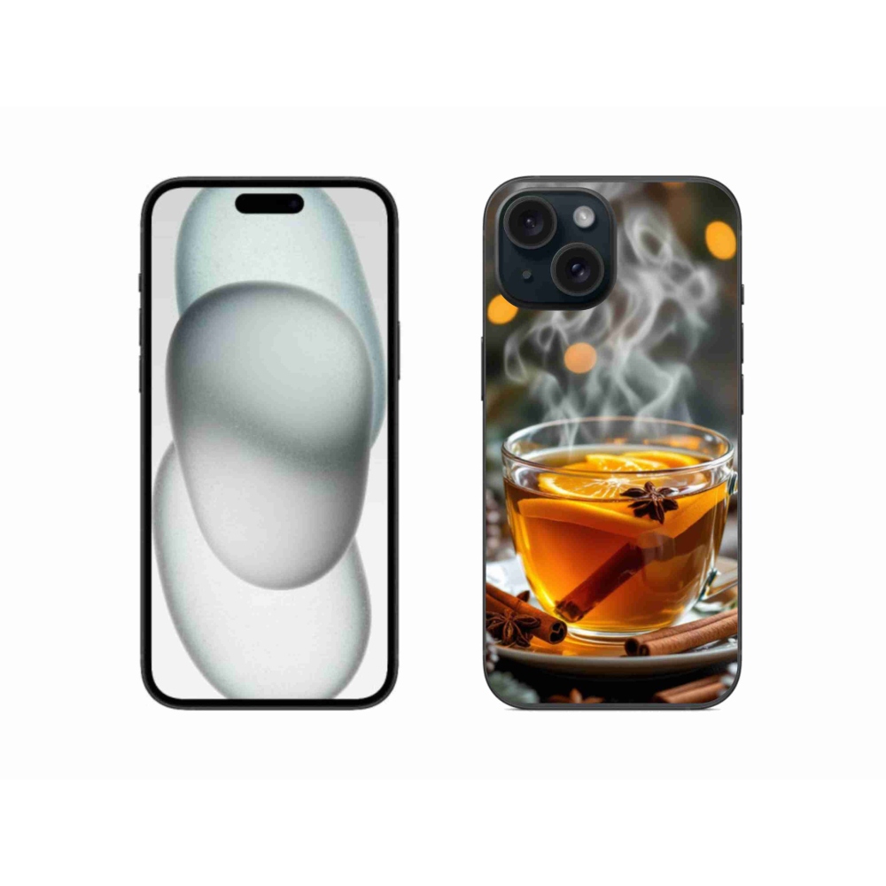 Gélový kryt mmCase na iPhone 15 - vianočný punč