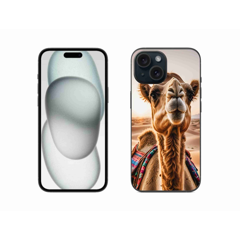 Gélový kryt mmCase na iPhone 15 - ťava