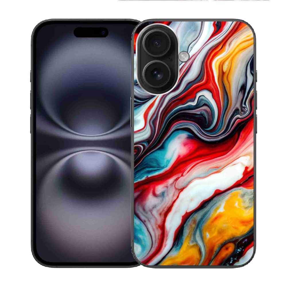 Gélový kryt mmCase na iPhone 16 - abstraktný motív 35