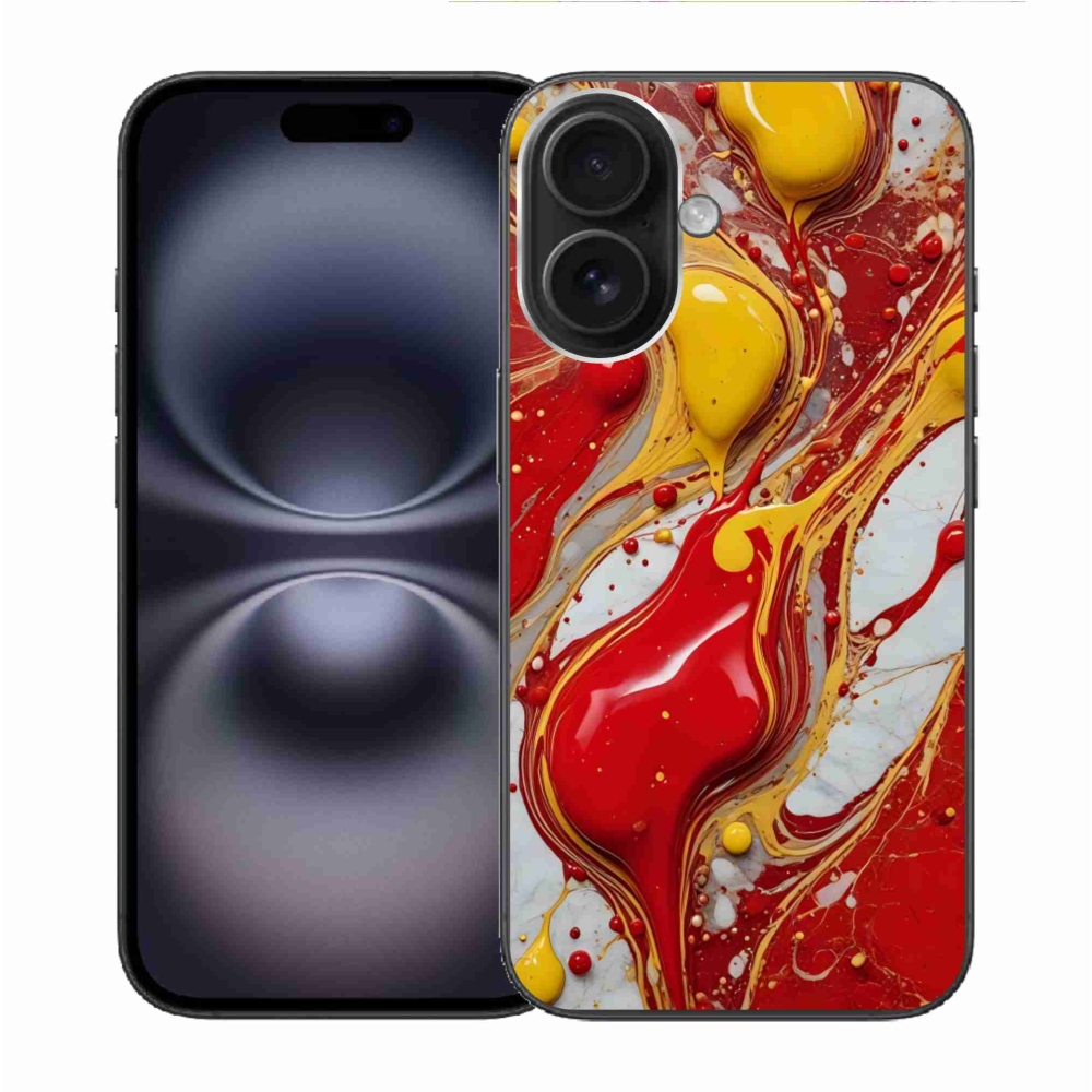 Gélový kryt mmCase na iPhone 16 - abstraktný motív 42
