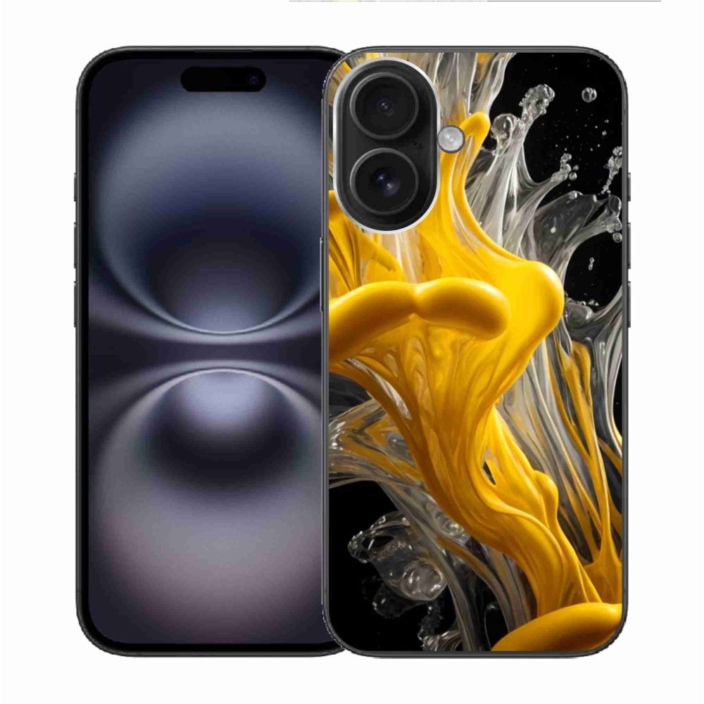 Gélový kryt mmCase na iPhone 16 - abstraktný motív 48