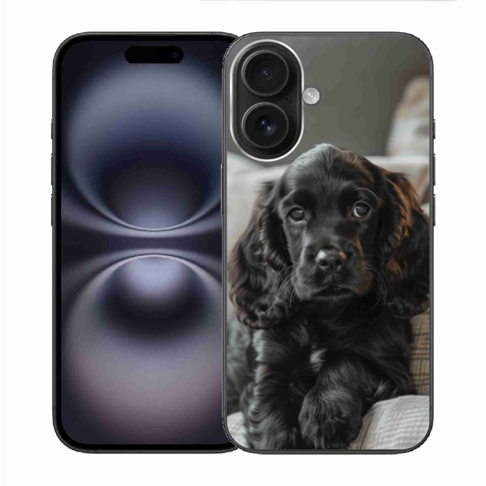 Gélový kryt mmCase na iPhone 16 - anglický kokeršpaniel
