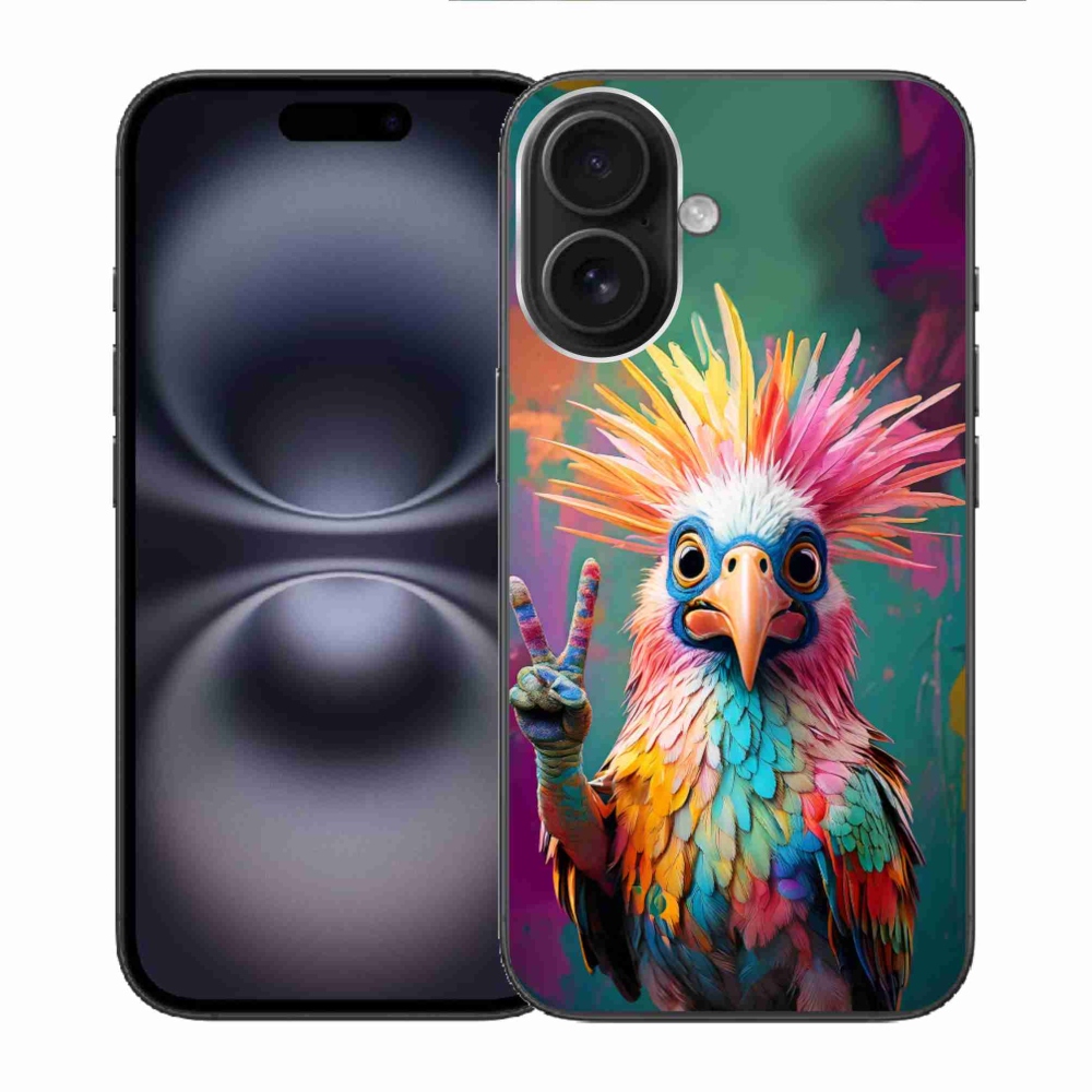 Gélový kryt mmCase na iPhone 16 - farebný rebel