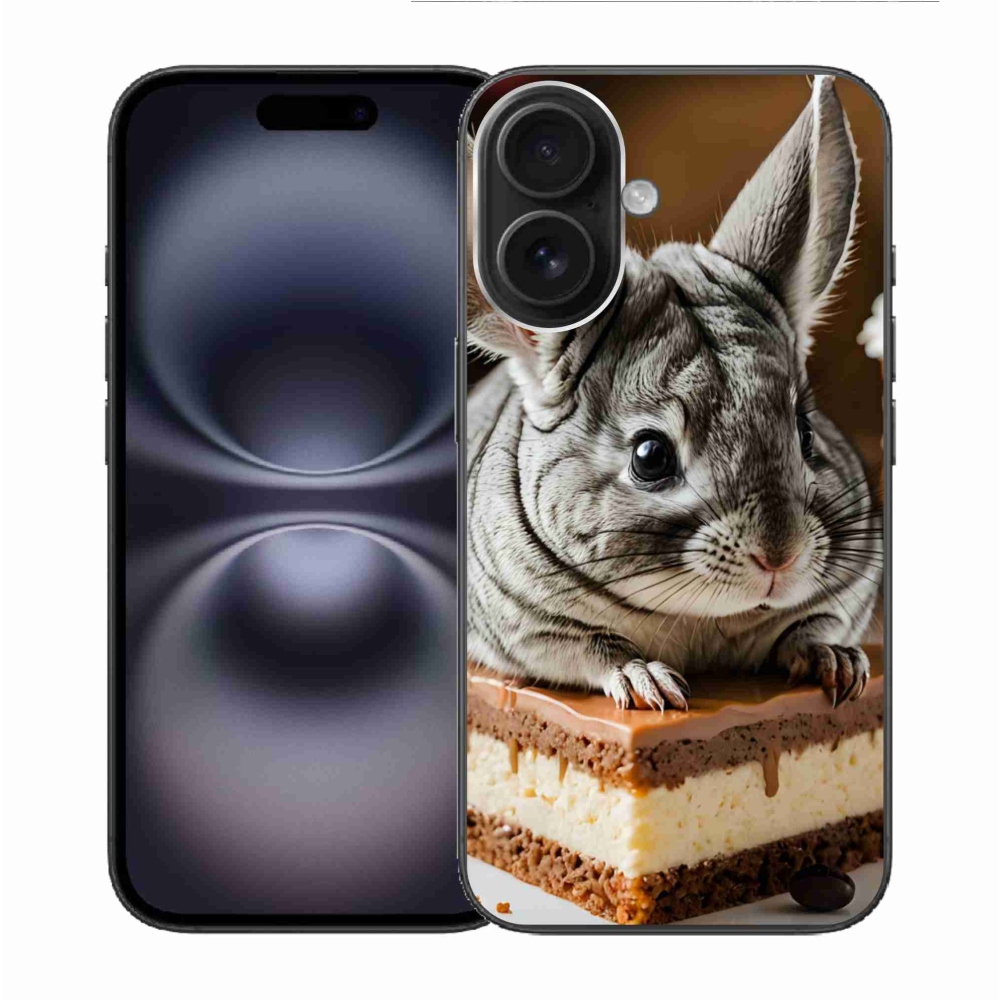 Gélový kryt mmCase na iPhone 16 - činčila