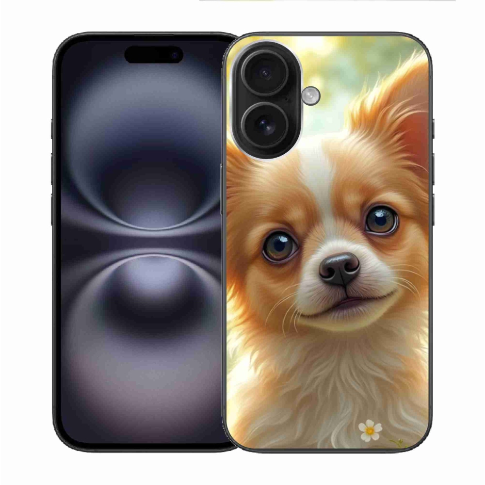 Gélový kryt mmCase na iPhone 16 - čivava 5
