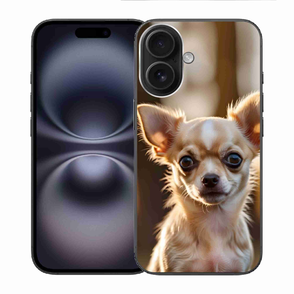Gélový kryt mmCase na iPhone 16 - čivava 6
