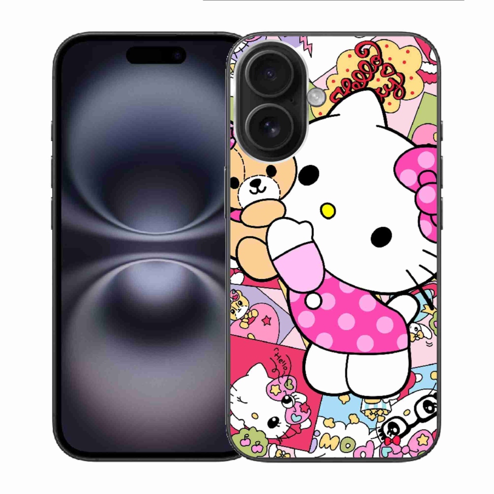 Gélový kryt mmCase na iPhone 16 - cute kitty