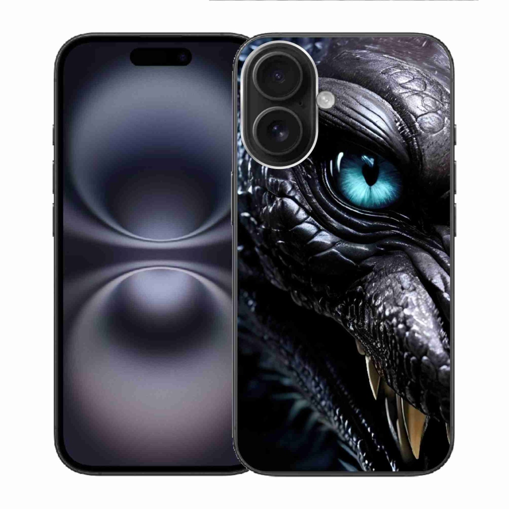 Gélový kryt mmCase na iPhone 16 - dračí pohľad