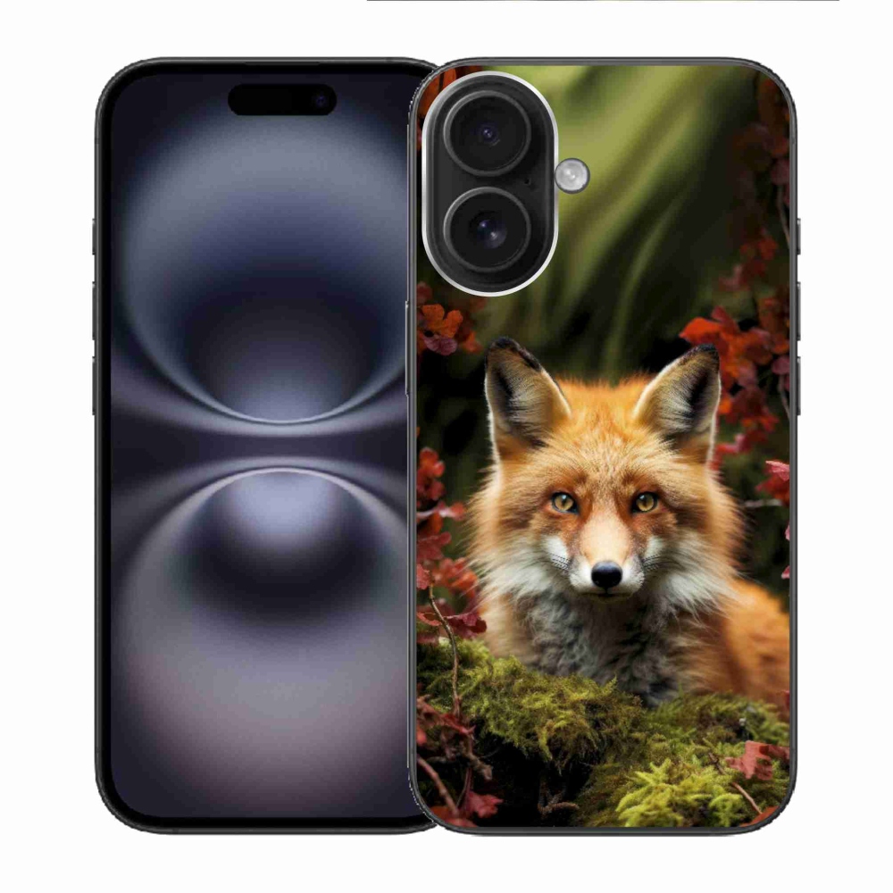 Gélový kryt mmCase na iPhone 16 - líška v lese