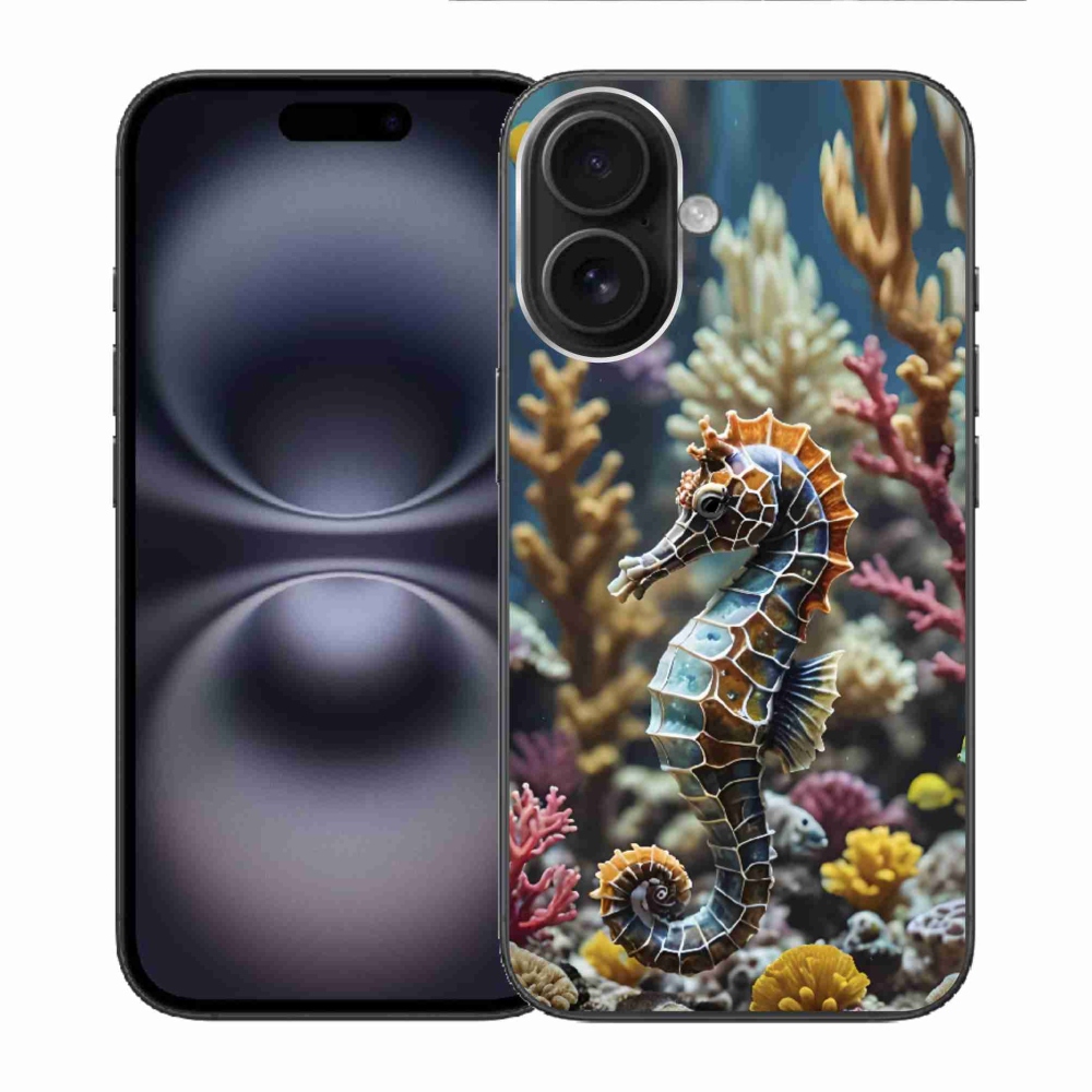 Gélový kryt mmCase na iPhone 16 - morský koník 2