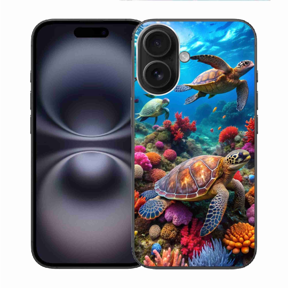 Gélový kryt mmCase na iPhone 16 - morský svet 2