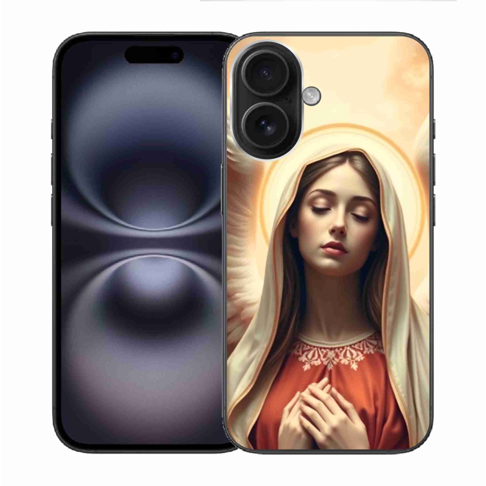 Gélový kryt mmCase na iPhone 16 - náboženský motív