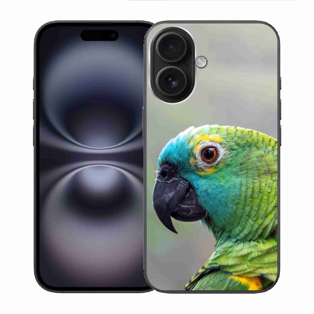 Gélový kryt mmCase na iPhone 16 - papagáj amazoňan
