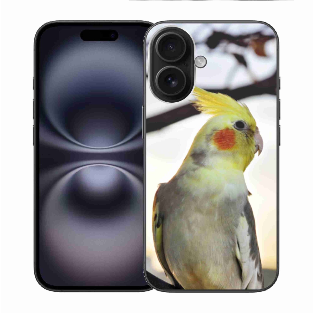 Gélový kryt mmCase na iPhone 16 - papagáj korela