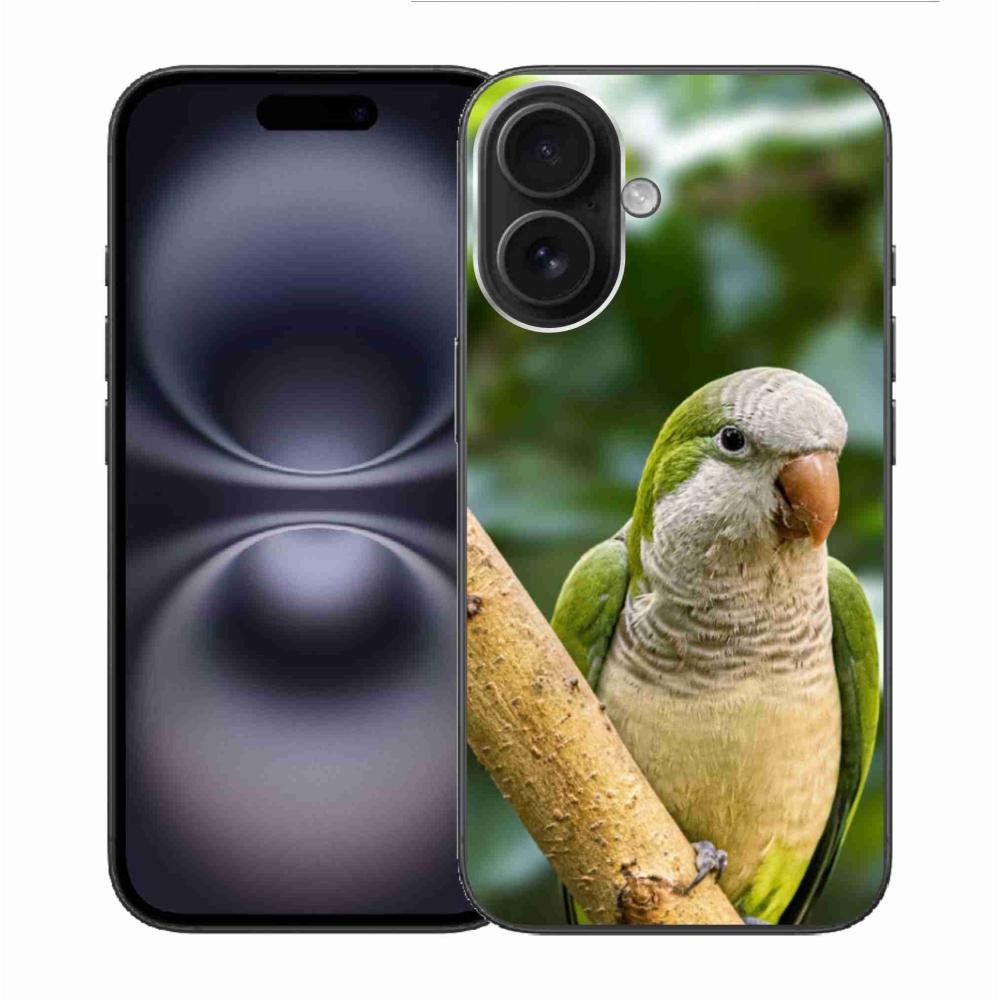 Gélový kryt mmCase na iPhone 16 - papagáj mníšok