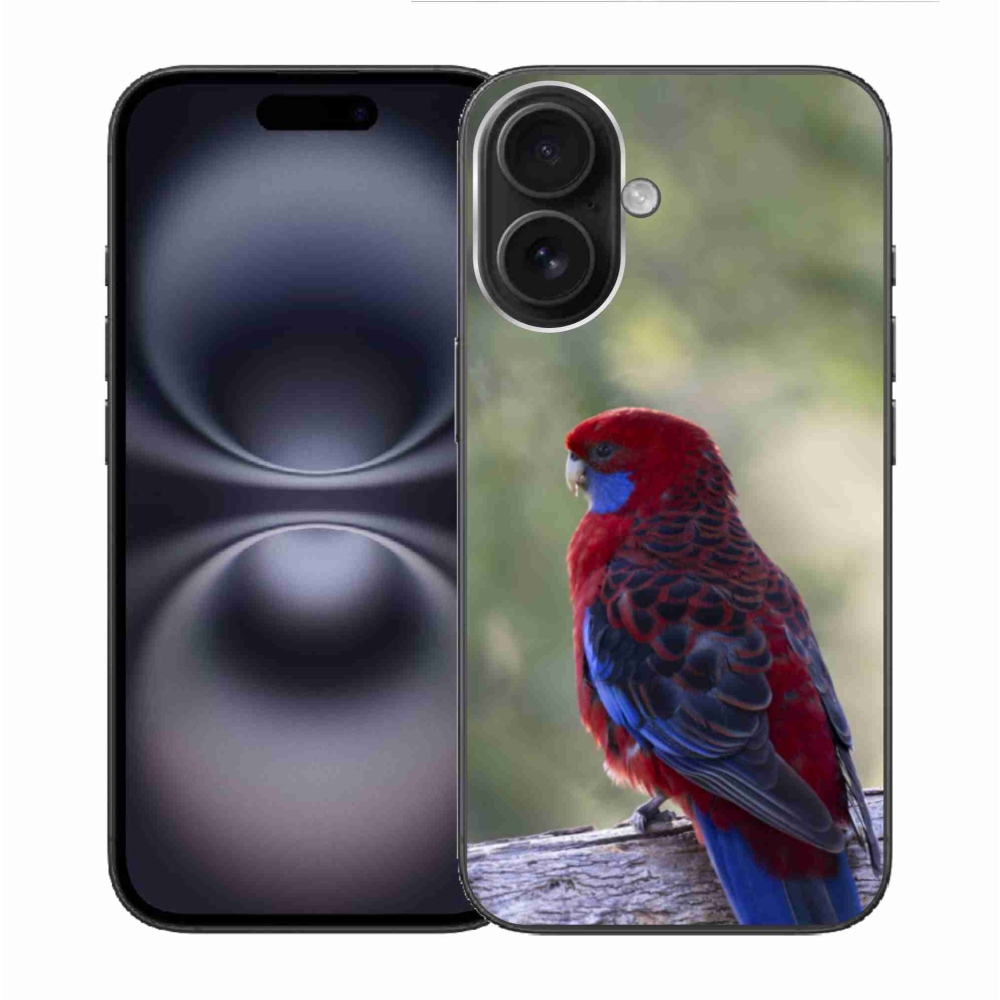 Gélový kryt mmCase na iPhone 16 - papagáj rosela