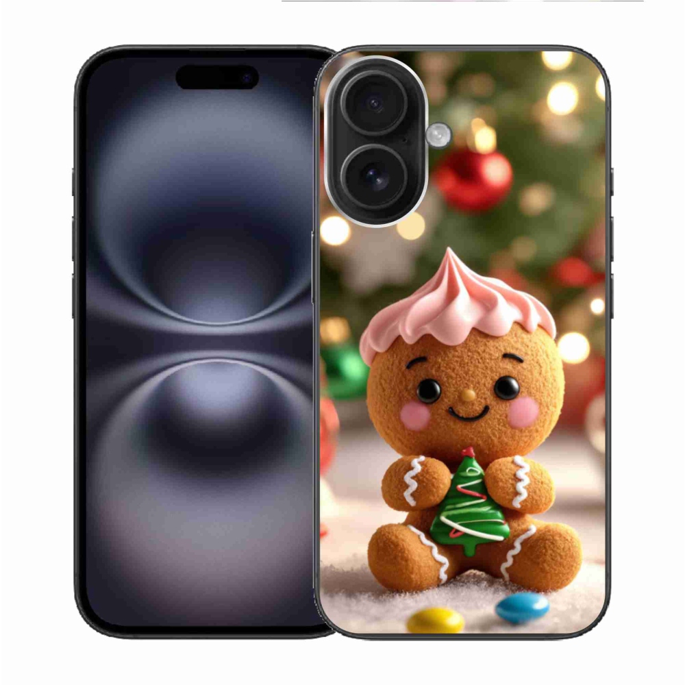 Gélový kryt mmCase na iPhone 16 - perníček