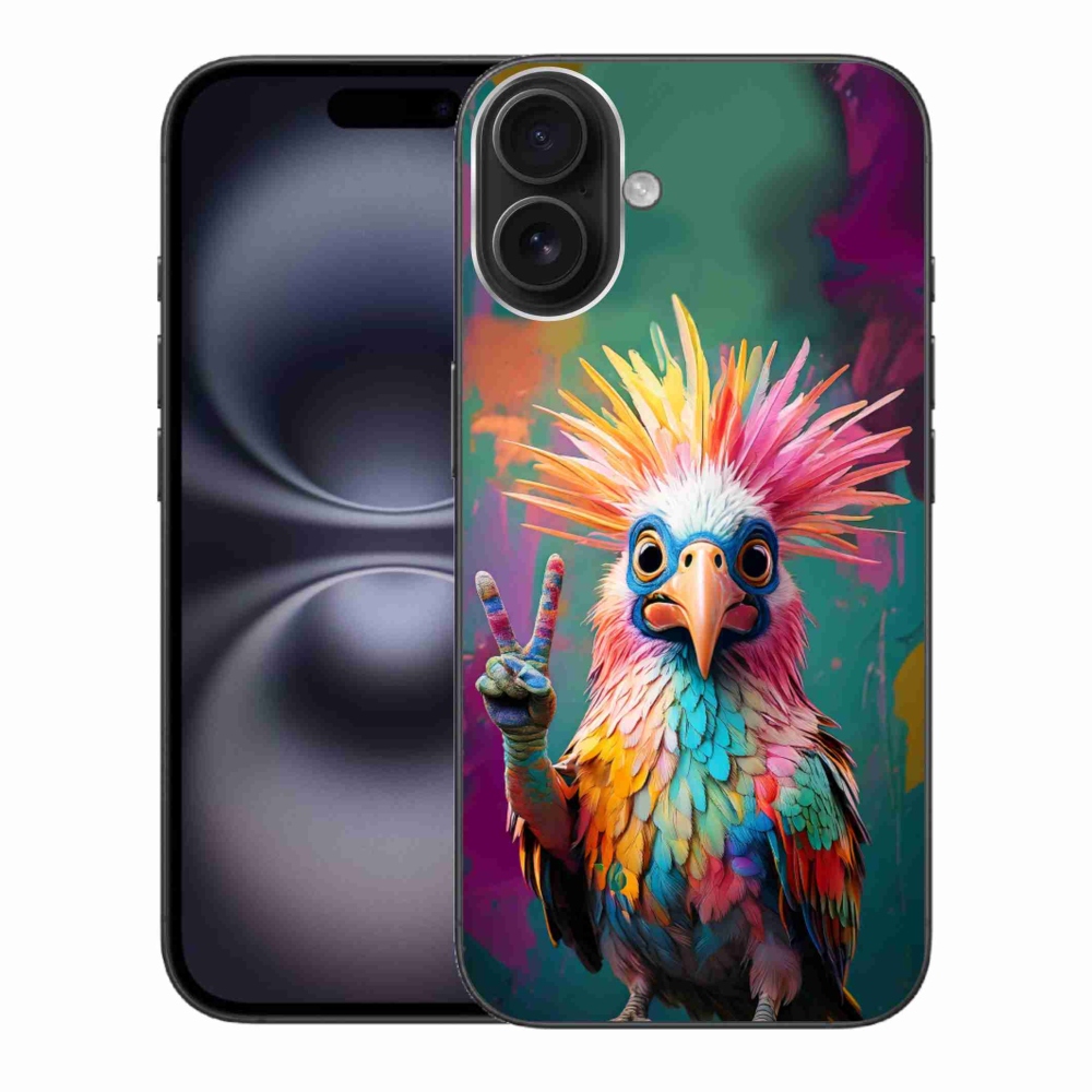 Gélový kryt mmCase na iPhone 16 Plus - farebný rebel