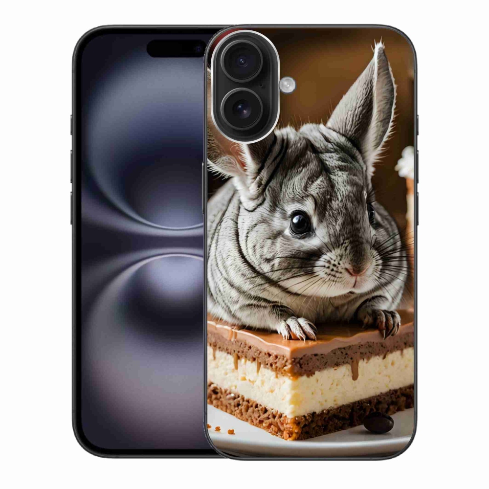 Gélový kryt mmCase na iPhone 16 Plus - činčila