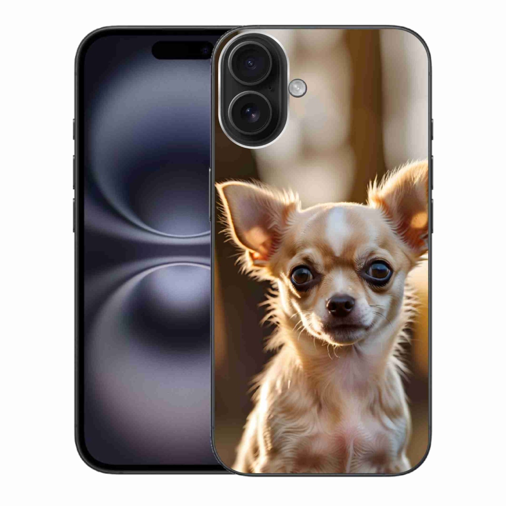 Gélový kryt mmCase na iPhone 16 Plus - čivava 6