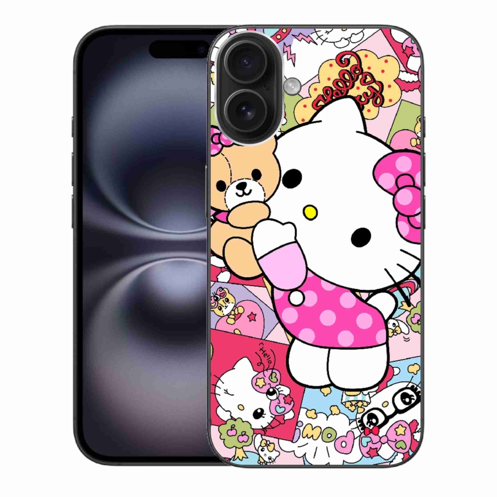 Gélový kryt mmCase na iPhone 16 Plus - cute kitty