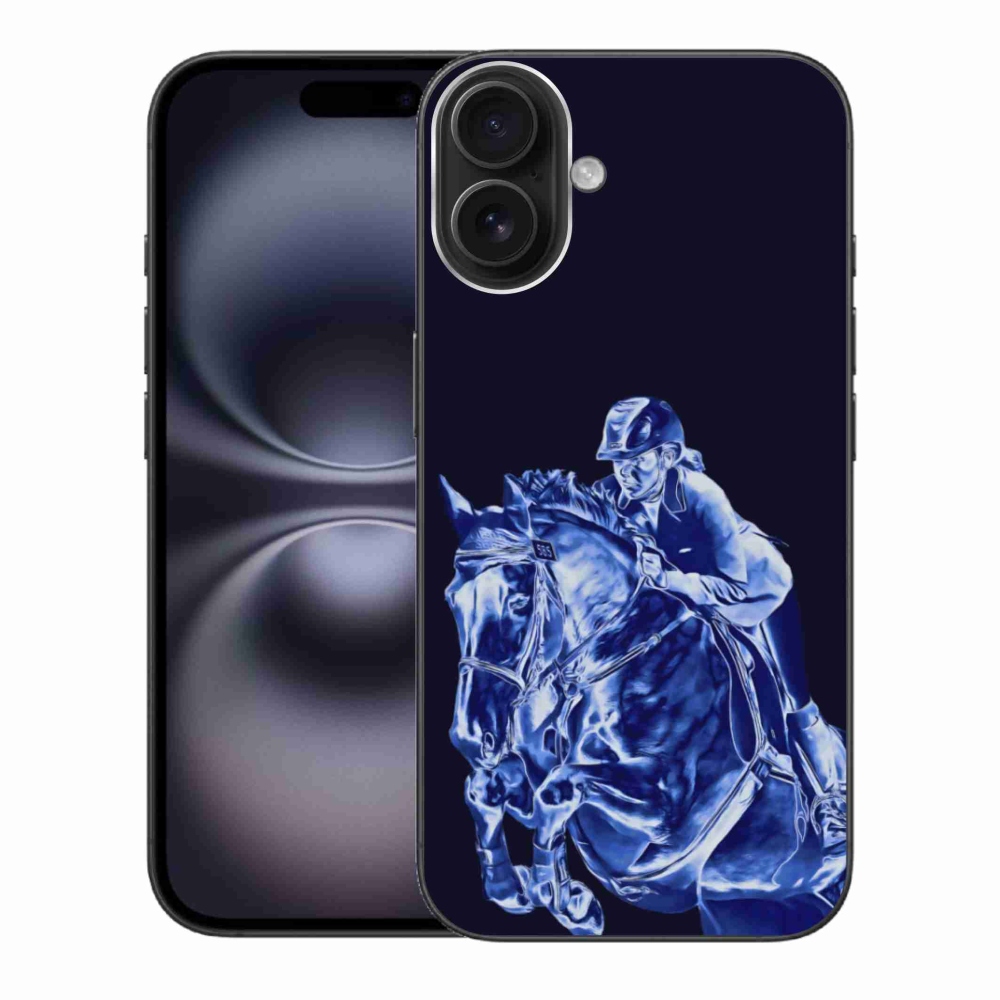 Gélový kryt mmCase na iPhone 16 Plus - dostihový kôň