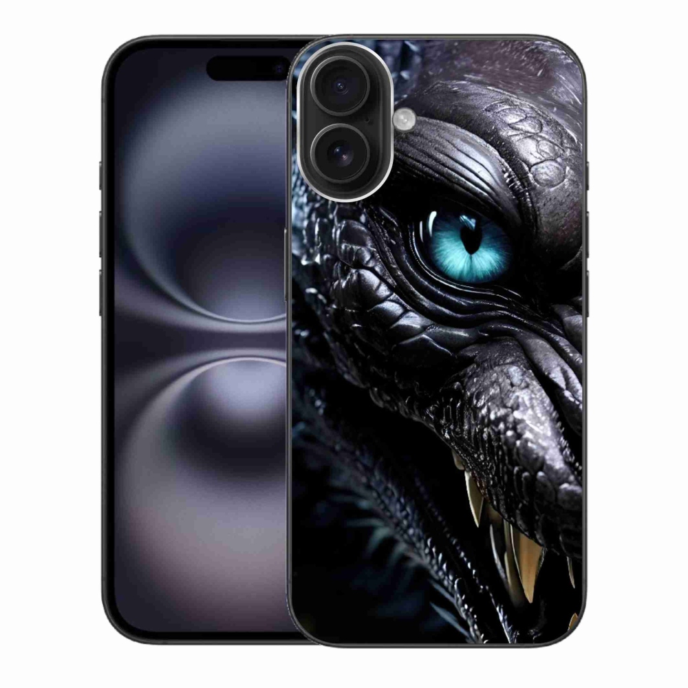 Gélový kryt mmCase na iPhone 16 Plus - dračí pohľad