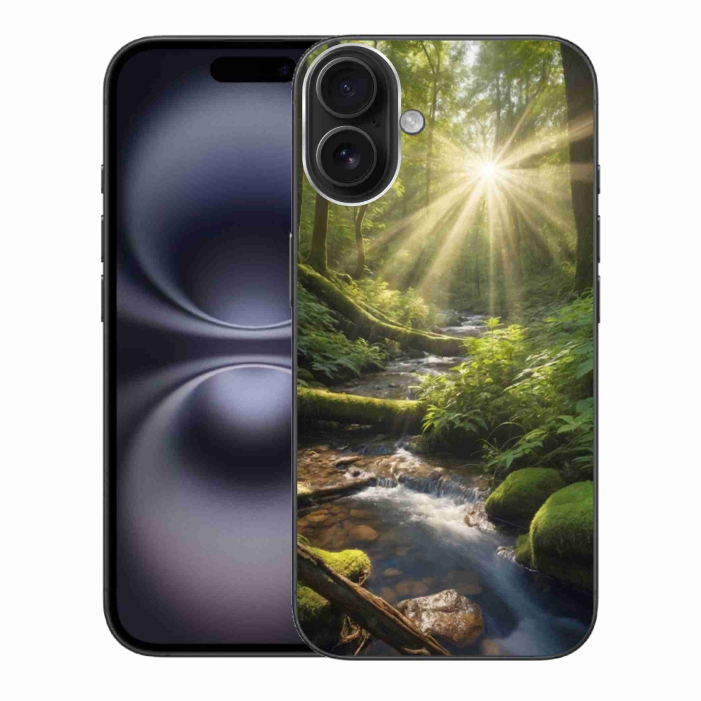 Gélový kryt mmCase na iPhone 16 Plus - hlbina lesa