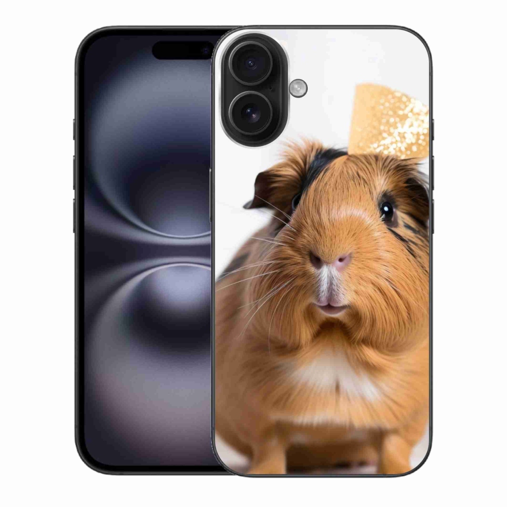 Gélový kryt mmCase na iPhone 16 Plus - hnedé morča