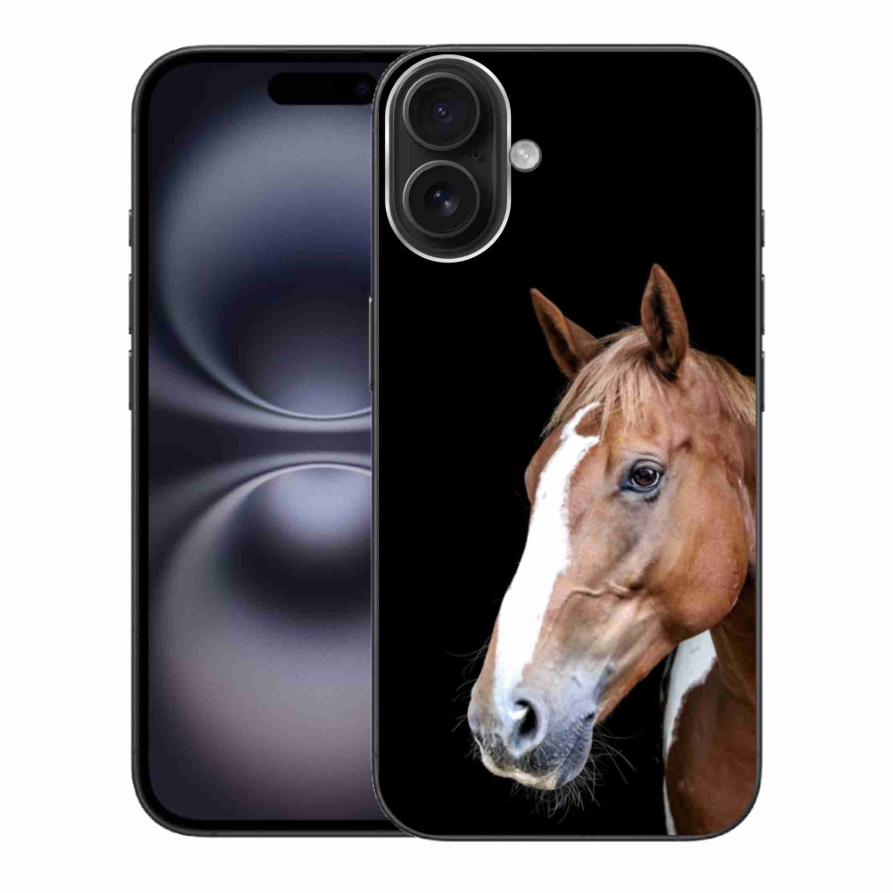 Gélový kryt mmCase na iPhone 16 Plus - hnedý kôň 3