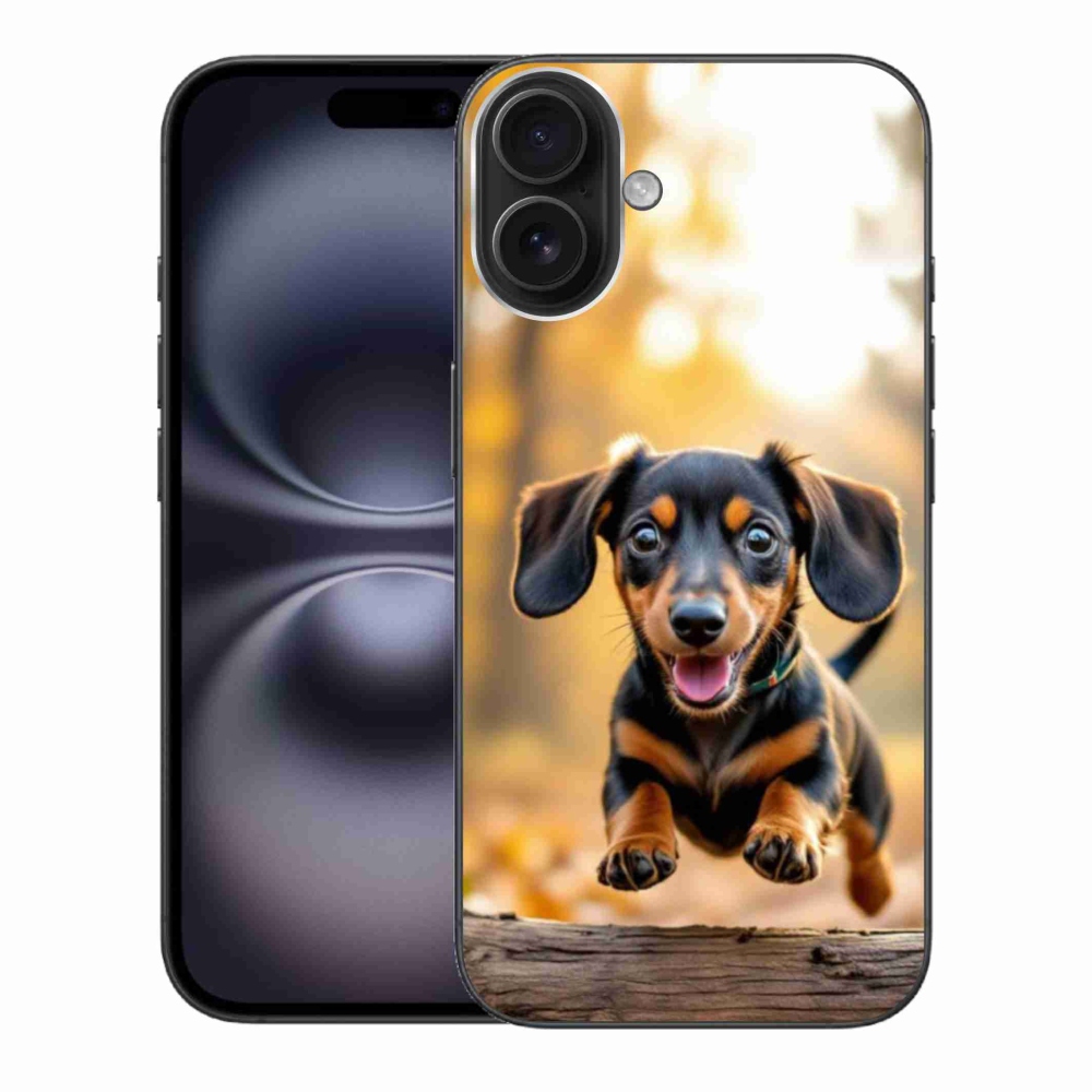 Gélový kryt mmCase na iPhone 16 Plus - jazvečík 2