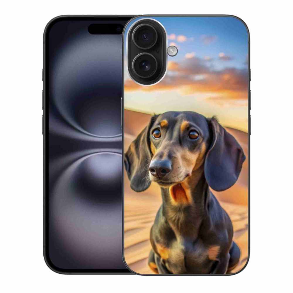 Gélový kryt mmCase na iPhone 16 Plus - jazvečík 3