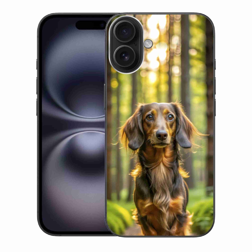 Gélový kryt mmCase na iPhone 16 Plus - jazvečík 4