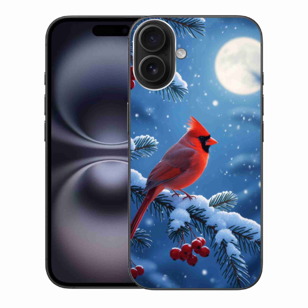 Gélový kryt mmCase na iPhone 16 Plus - kardinál červený