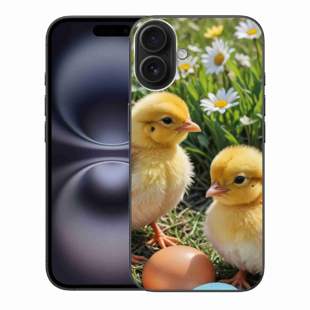 Gélový kryt mmCase na iPhone 16 Plus - kuriatka