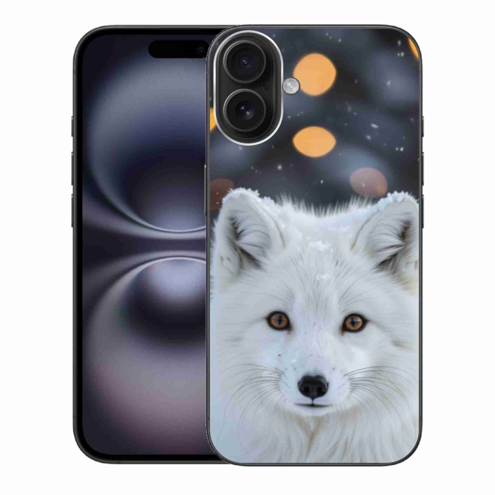 Gélový kryt mmCase na iPhone 16 Plus - líška polárna