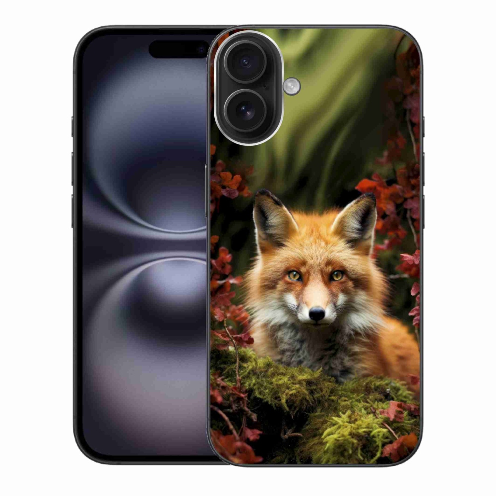 Gélový kryt mmCase na iPhone 16 Plus - líška v lese