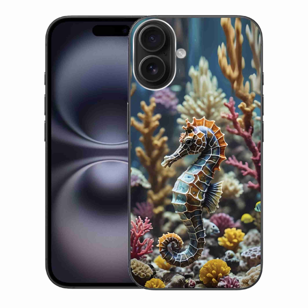 Gélový kryt mmCase na iPhone 16 Plus - morský koník 2