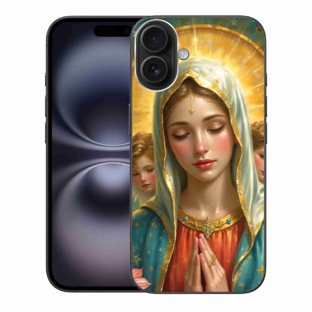 Gélový kryt mmCase na iPhone 16 Plus - náboženský motív 3