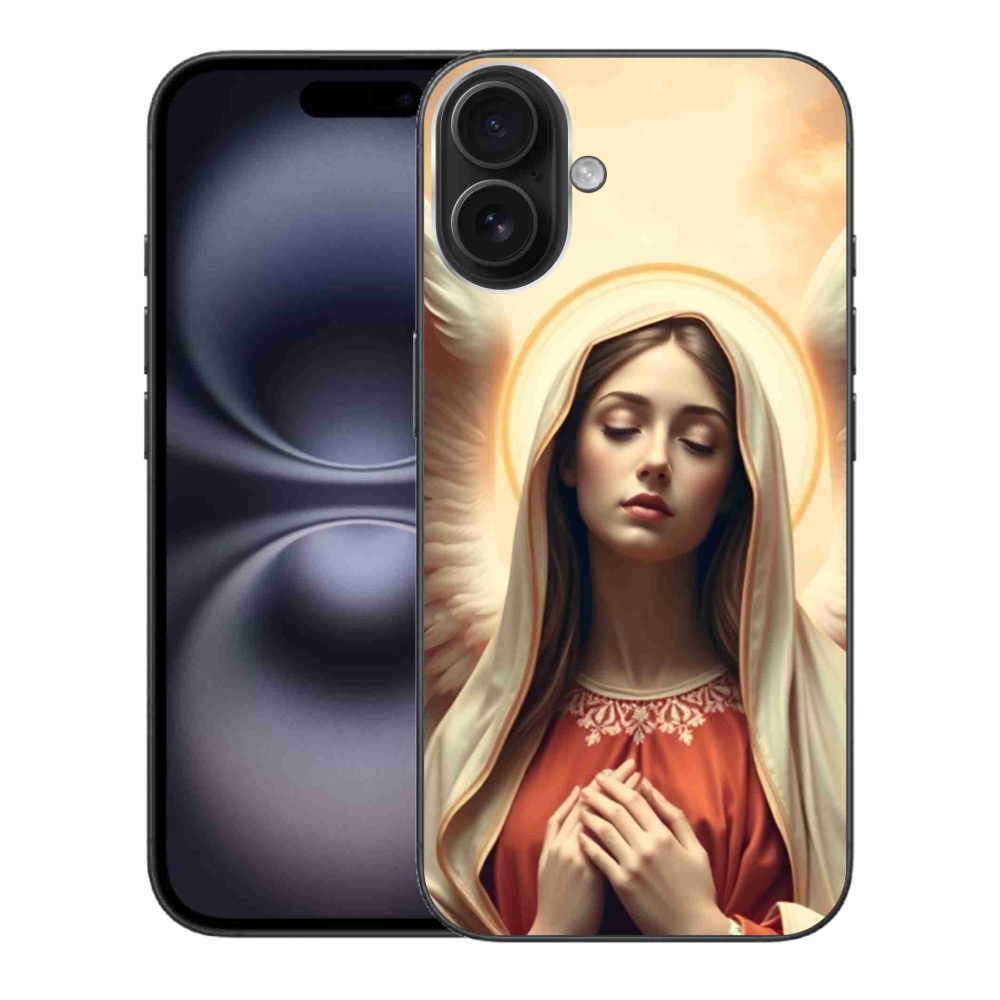 Gélový kryt mmCase na iPhone 16 Plus - náboženský motív