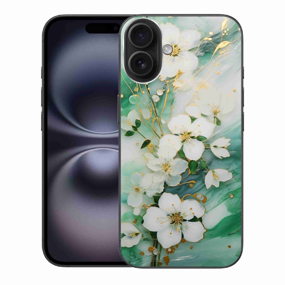 Gélový kryt mmCase na iPhone 16 Plus - nežné kvety