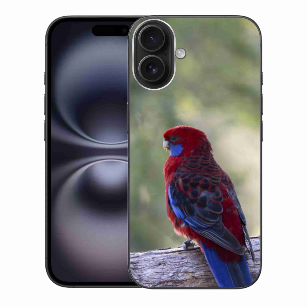 Gélový kryt mmCase na iPhone 16 Plus - papagáj rosela