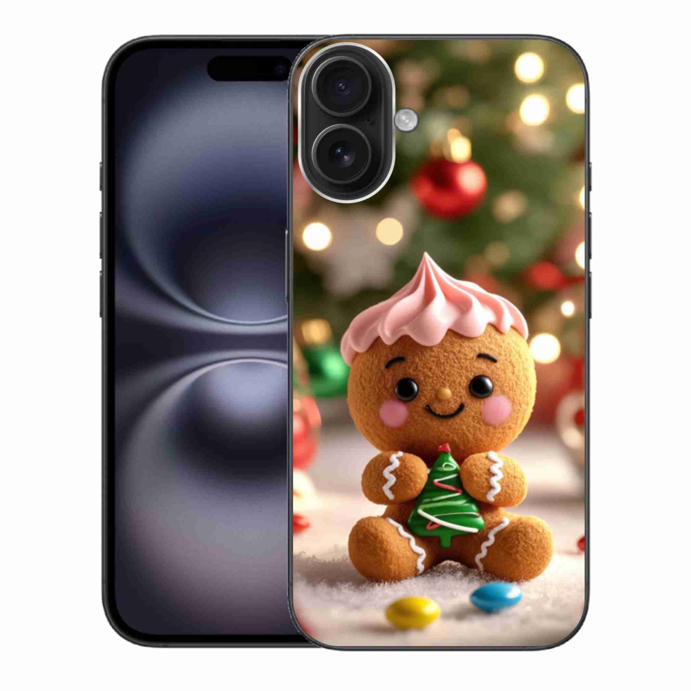 Gélový kryt mmCase na iPhone 16 Plus - perníček